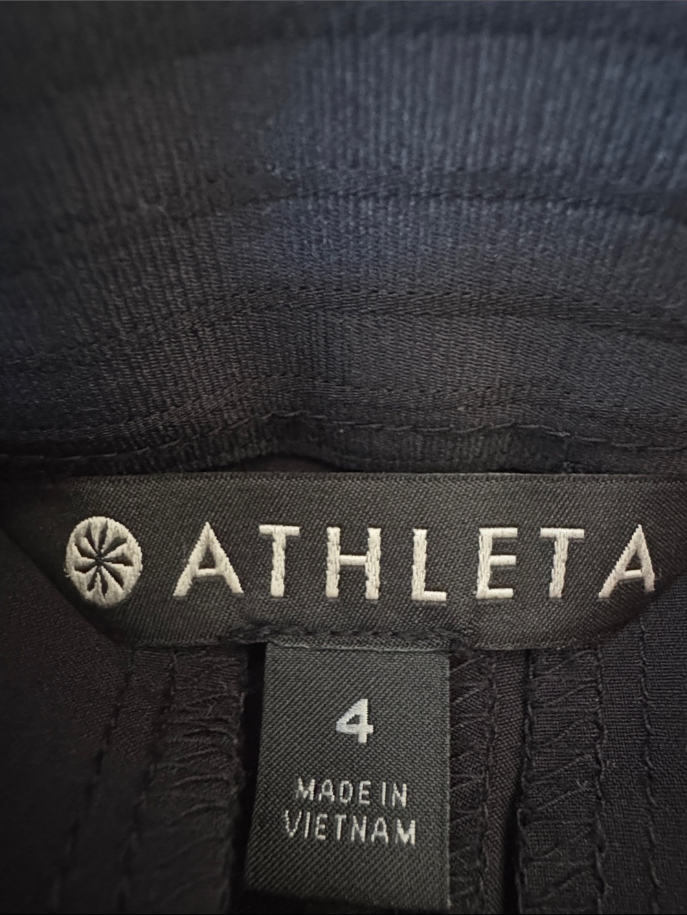 Athleta Black Stretch Wide Leg Crop Snap Hem Travel Office Pants Women’s 4 - Picture 7 of 9